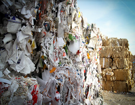 Recycling paper bales